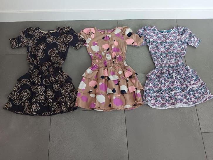 Drie Z8 jurken (116/122), Kinderen en Baby's, Kinderkleding | Kinder-kledingpakketten, Zo goed als nieuw, Ophalen of Verzenden