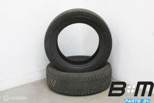 2 x 2055516 91H Michelin Alpin 5 DT met 4mm 205 55 16, Auto-onderdelen, Banden en Velgen, Band(en), Gebruikt