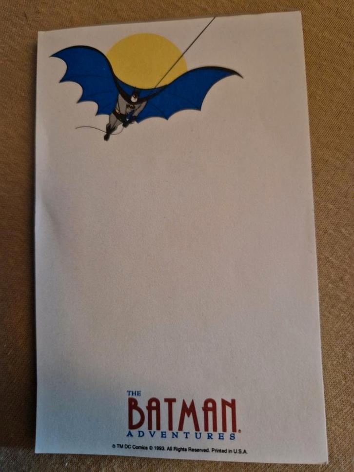 1993 the animated batman adventures notebook noteblok, Verzamelen, Film en Tv, Zo goed als nieuw, Actiefiguur of Pop, Ophalen of Verzenden
