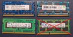 RAM DDR3 SO-DIMM 1333mHz PC3-10600S 1GB 2GB 2GB, Computers en Software, RAM geheugen, Gebruikt, Verzenden, DDR3, 2 GB