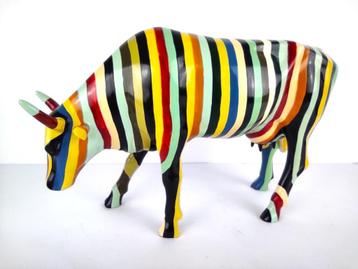 CowParade / Cow Parade Koe "Striped Cow" LARGE beschikbaar voor biedingen