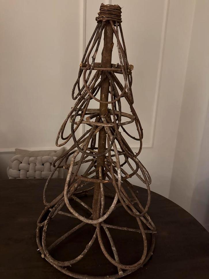 Stoere houten kerstboom - landelijke stijl, Huis en Inrichting, Woonaccessoires | Wanddecoraties, Gebruikt, Ophalen