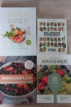 4 Voedingsboeken: Lunchen zonder brood, Immuunplan..., Boeken, Kookboeken, Ophalen of Verzenden, Zo goed als nieuw, Diverse, Gezond koken