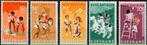 Suriname 1966 - nvph 462-467 - Kinderzegels, Postzegels en Munten, Postzegels | Suriname, Ophalen of Verzenden, Postfris