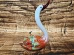 Beeld glazen zwaan Murano stijl., Ophalen of Verzenden, Nieuw, Dier