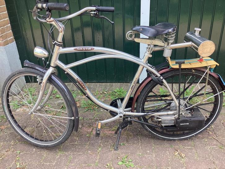 Spartamet Beach Cruiser Silver Bullit Lepper zadel, Fietsen en Brommers, Fietsen | Cruisers en Lowriders, Gebruikt, Heren, Cruiser