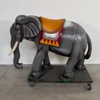 Houten draaienmolen olifant, Antiek en Kunst, Ophalen