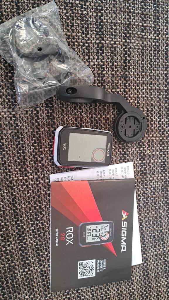 Sigma rox 2.0 fietscomputer, Fietsen en Brommers, Fietsaccessoires | Fietscomputers, Gebruikt, Draadloos, GPS, Ophalen of Verzenden