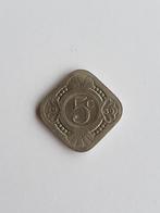 Nederland 5 cent 1939, Koningin Wilhelmina, Losse munt, 5 cent, Verzenden