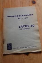 Sachs 50 type Saxonette onderdelenboekje, Verzenden, Gebruikt
