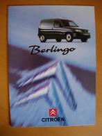 Citroen Berlingo bestelwagen Brochure 1996 BE/NL, Citroën, Citroën, Zo goed als nieuw, Ophalen