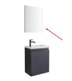 Allibert Fonteinmeubel Portopack - Zwart, Minder dan 50 cm, Spiegelkast, Nieuw, Ophalen of Verzenden