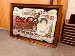 Coca Cola Spiegel, Antiek en Kunst, Antiek | Spiegels, Ophalen, Rechthoekig, 100 tot 150 cm, Minder dan 100 cm