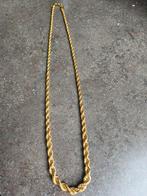 Monet gedraaide halsketting. 69 cm. Zilver verguld., Ophalen of Verzenden, Zo goed als nieuw, Goud, Zilver