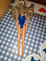 Blonde barbiepop met blauw badpak barbie pop, Kinderen en Baby's, Speelgoed | Poppen, Ophalen of Verzenden, Barbie