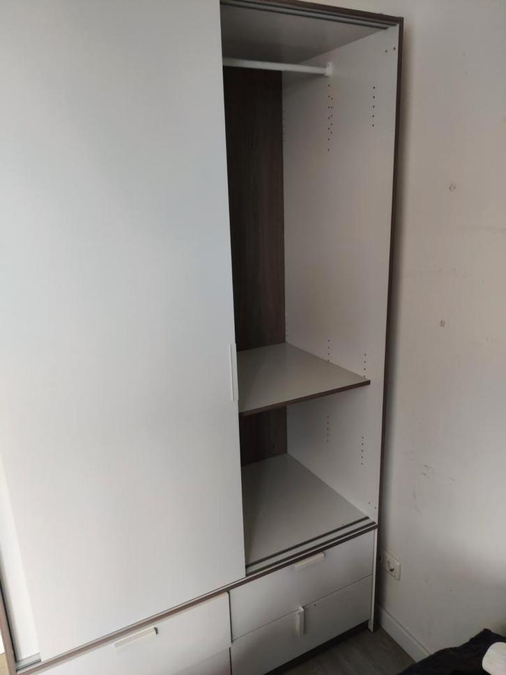Trysil Ikea Witte kledingkast met hang- en legplanken, Huis en Inrichting, Kasten | Kledingkasten, Ophalen