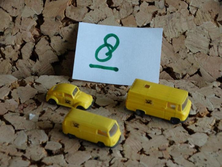 N-Spoor: set 8: Wiking, 3 x post wagen. € 9.50, Hobby en Vrije tijd, Modeltreinen | N-Spoor, Zo goed als nieuw, Brug, Tunnel of Gebouw