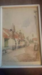 litho Katwijk aan Zee Bob Brobbel gesigneerd, Antiek en Kunst, Kunst | Litho's en Zeefdrukken, Ophalen