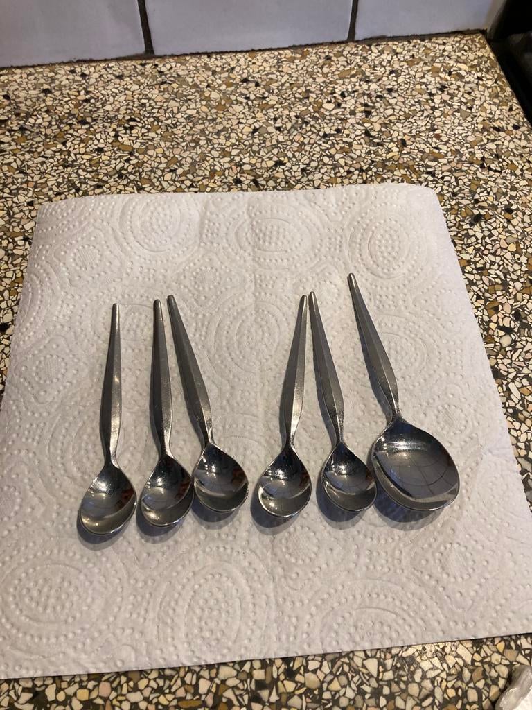 Set lepels, Ophalen of Verzenden, Rvs of Chroom