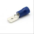 VLAKSTEKER BLAUW 6,4X0,8 MM 50 STUKS, Ophalen of Verzenden, Nieuw