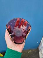 Vintage Murano Glas Asbak / Schaal - Paars Bullicante, Ophalen of Verzenden