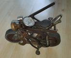 Metalen Motorfiets Sculptuur - Gerecycled, Antiek en Kunst, Ophalen of Verzenden