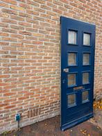 Voordeur met 3-puntssluiting en dubbelglas, Ophalen, 80 tot 100 cm, 200 tot 215 cm, Glas