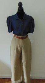 blouse Denim Hunter blouse in jeans maat L, Maat 38/40 (M), Blauw, Ophalen of Verzenden, Zo goed als nieuw