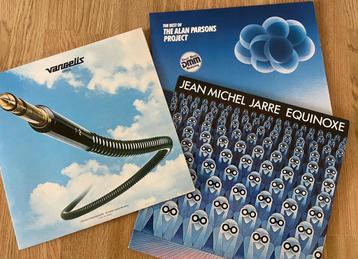Partij 3 lp’s Vangelis, Jean-Michel Jarre, Alan Parsons beschikbaar voor biedingen