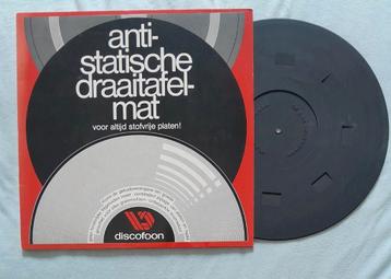 Unieke vintage V&D discofoon - anti-statische draaitafel mat beschikbaar voor biedingen