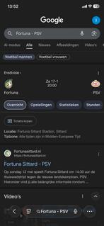 tickets fortuna psv, Tickets en Kaartjes, Sport | Voetbal, Drie personen of meer