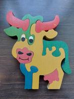 houten puzzel koe, Gebruikt, Ophalen of Verzenden