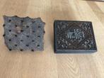 Batik stempels olifant en stippels., Antiek en Kunst, Ophalen of Verzenden