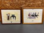 Twee TinTin litho’s - ReK4, Minder dan 50 cm, Ophalen of Verzenden, Zo goed als nieuw, X