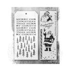 Stampers Anonymous Tim Holtz Christmas Stamp + Stencil #189, Hobby en Vrije tijd, Stempelen, Verzenden, Nieuw, Clearstamp