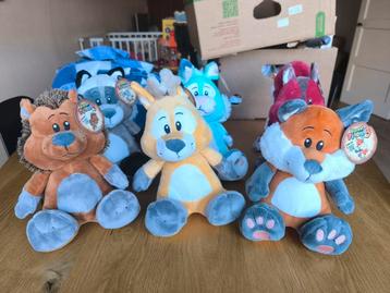 6 forest friends knuffels (nieuw) / bosdieren knuffels beschikbaar voor biedingen