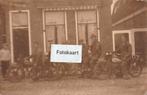 Fotokaart Hoogwoud - mannen op motoren - zeldzaam, Verzenden, 1920 tot 1940, Ongelopen, Noord-Holland