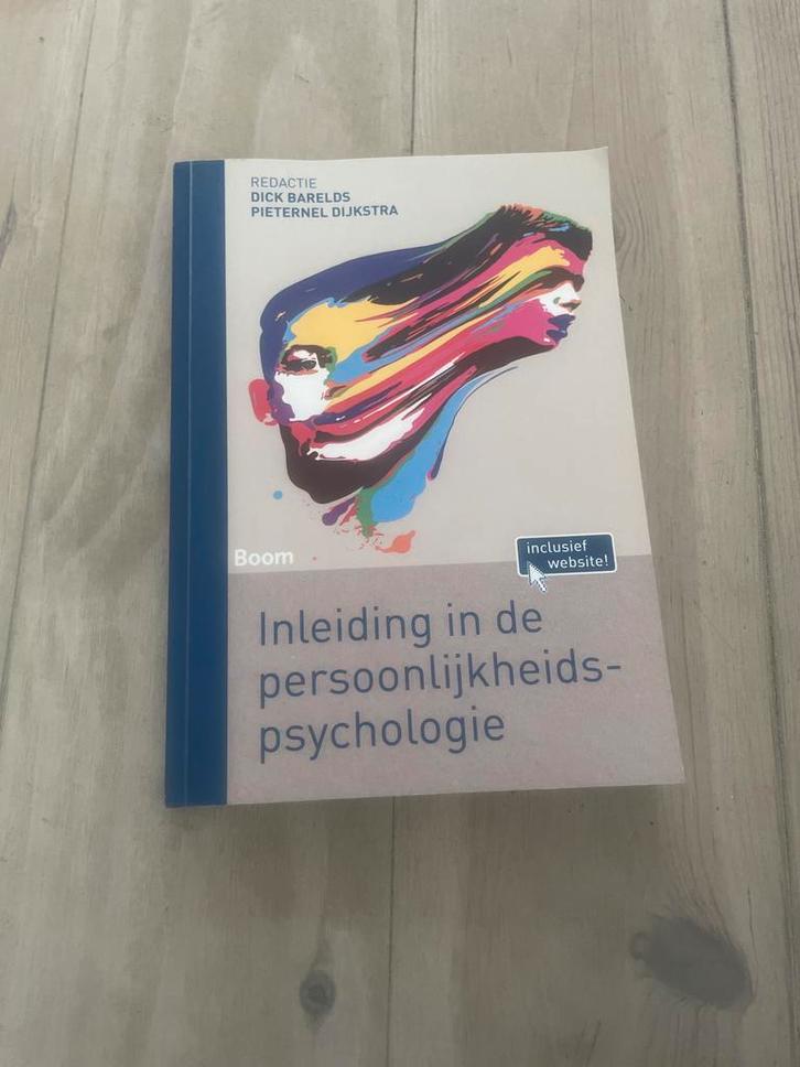 Inleiding Persoonlijkheidspsychologie - Boom, Boeken, Psychologie, Zo goed als nieuw, Persoonlijkheidsleer, Ophalen of Verzenden