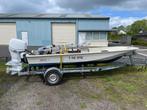 Boston Whaler 15 classic Evinrude Etec 90pk met trailer, Watersport en Boten, Gebruikt, Ophalen, 70 pk of meer, 3 tot 6 meter