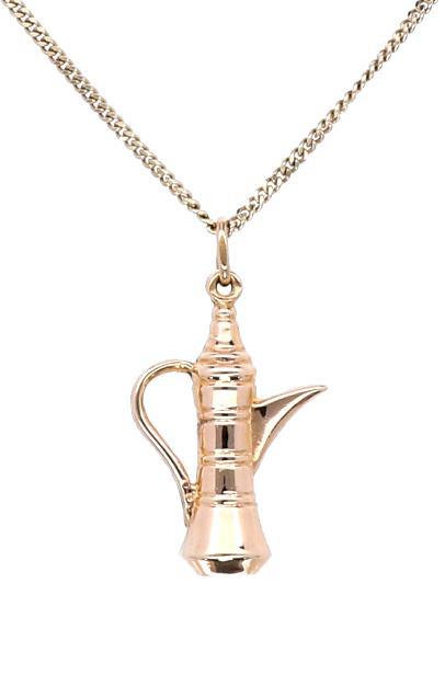 Gouden Lamp Hanger 18 Krt, Sieraden, Tassen en Uiterlijk, Kettinghangers, Zo goed als nieuw, Goud, Goud, Ophalen of Verzenden