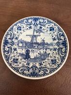 Delfts Blauw Wandbord Holland Molen Voorstelling Ø19cm ca. 1, Ophalen of Verzenden