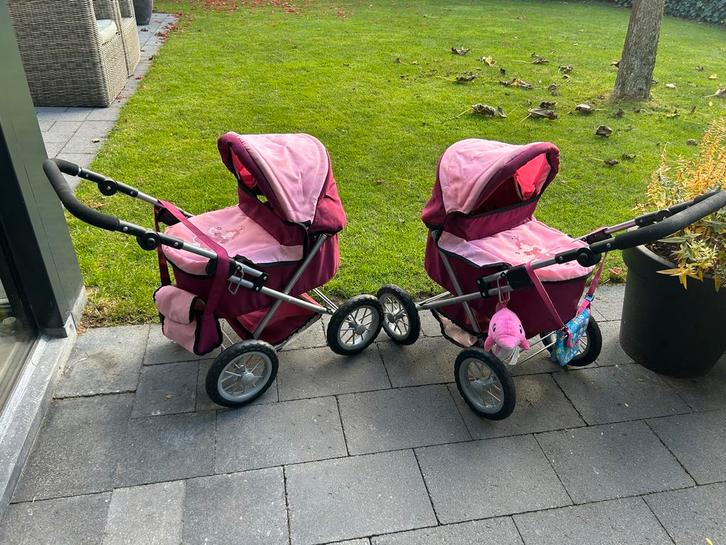 Twee Leuke Poppenwagens, Kinderen en Baby's, Speelgoed | Poppen, Gebruikt, Babypop, Ophalen