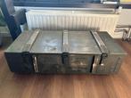 Stoere oude groene legerkist L102 x B47 x H28, Ophalen, Minder dan 50 cm, 100 tot 150 cm, Zo goed als nieuw