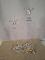 Vintage Nachtmann Kristallen Kandelaars - Bloemvorm, Ophalen of Verzenden