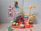 Littlest petshop talenten jacht met collie vogel muis en aap, Ophalen of Verzenden, Gebruikt