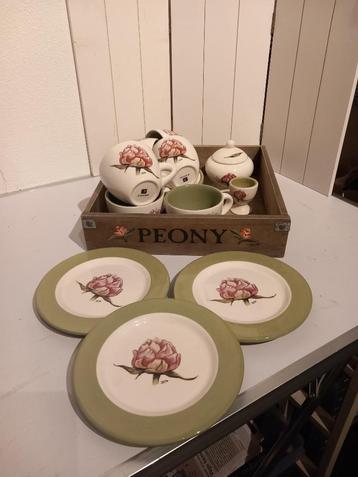 Jet servies Peony , Pioenroos beschikbaar voor biedingen