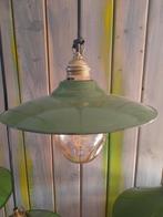 Groen emaille hanglampen, Ophalen of Verzenden