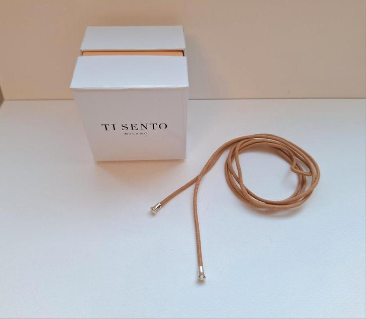 Ti Sento ketting koord zilver hanger collier sieraad 925 new, Sieraden, Tassen en Uiterlijk, Kettingen, Nieuw, Zilver, Zilver