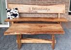 Robuuste eiken tuinbanken. Handgemaakt., Ophalen, Nieuw, Hout