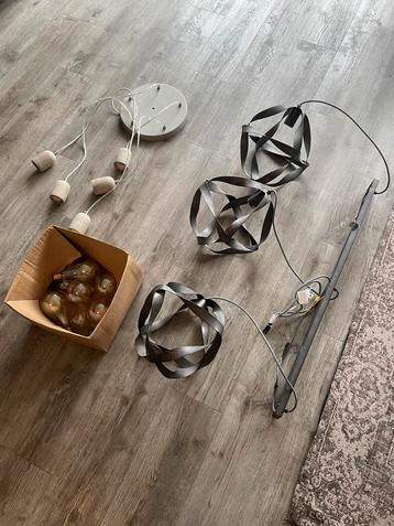 Plafondlampen met lampen betonlook industrieel beschikbaar voor biedingen